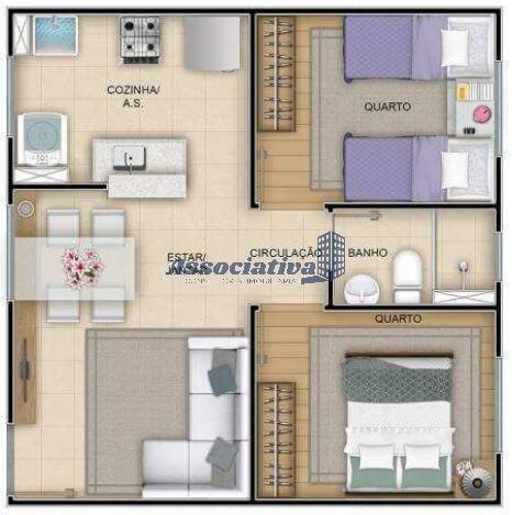 Apartamento à venda com 2 quartos, 44m² - Foto 12